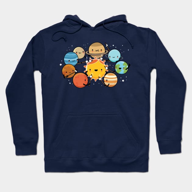 Planets Camping Hoodie by wawawiwa